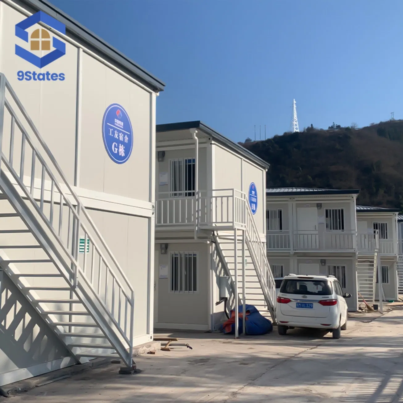 Fire Retardant Lightweight Prefab Prefabricated Container Tiny House for Warehouse Park Dormitory/Military Camps/Student Housing