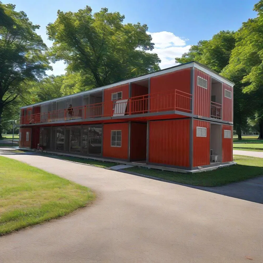 40FT Prefabricated Container House for Temporary Construction Sites
