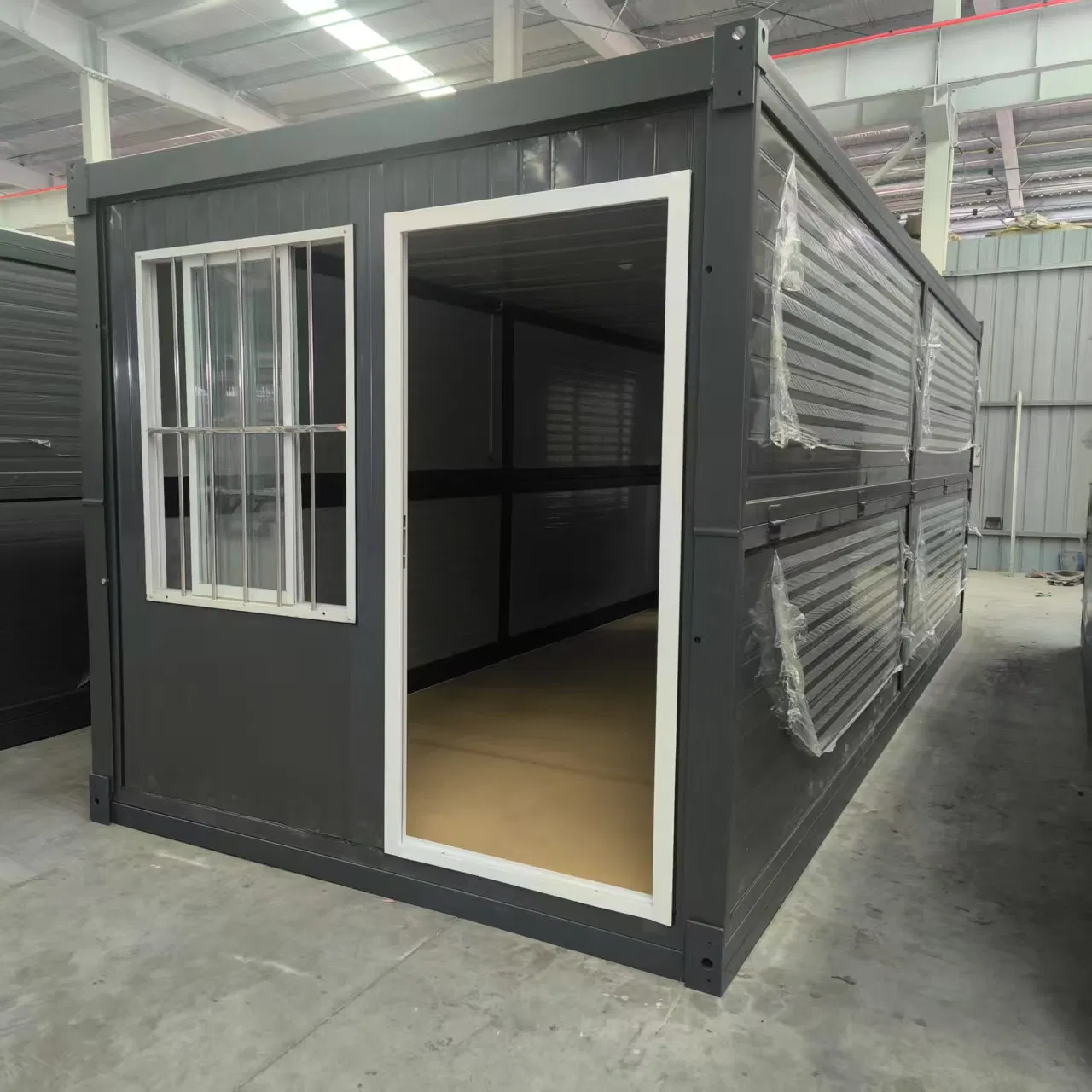 Container House, Modular Small House, Low-Cost Collective Dormitory, Independent Bathroom, with Solar Energy and Underfloor Heating, off Grid Living
