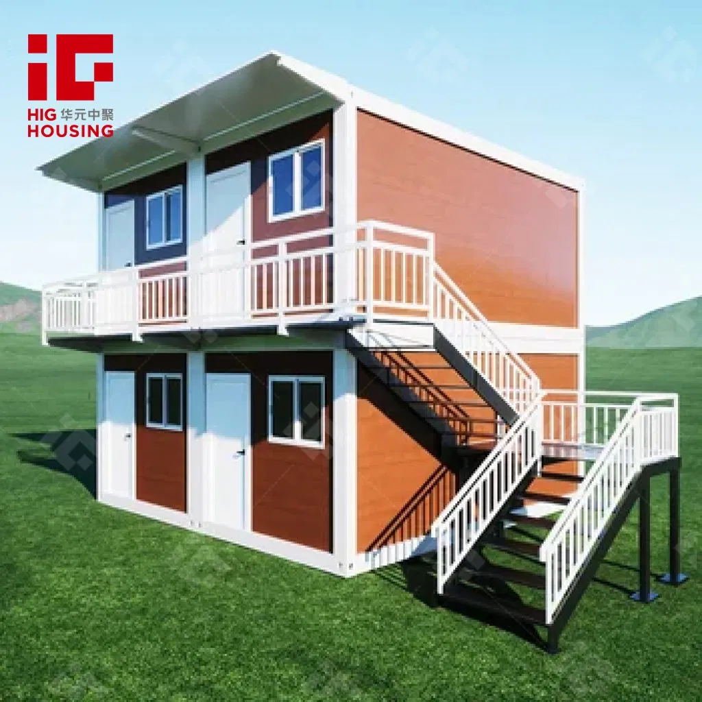 Prefab Modular Two Story Container House Homes Maison Prfabrique Casas Prefabricadas Modernas Office Container Worker Dormitory Labour Camp