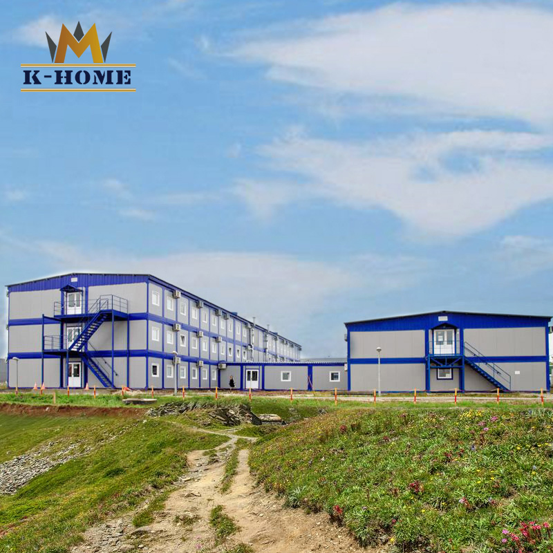 Oilfield Crew Quarters Prefabricated Modular Container Housing with Kitchen and Bathroom