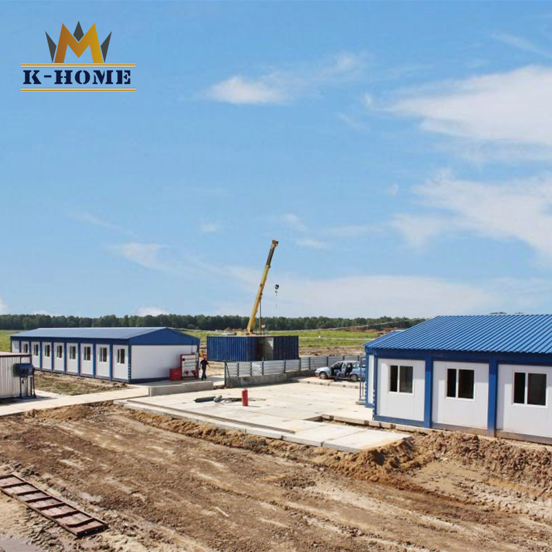 Oilfield Crew Quarters Prefabricated Modular Container Housing with Kitchen and Bathroom