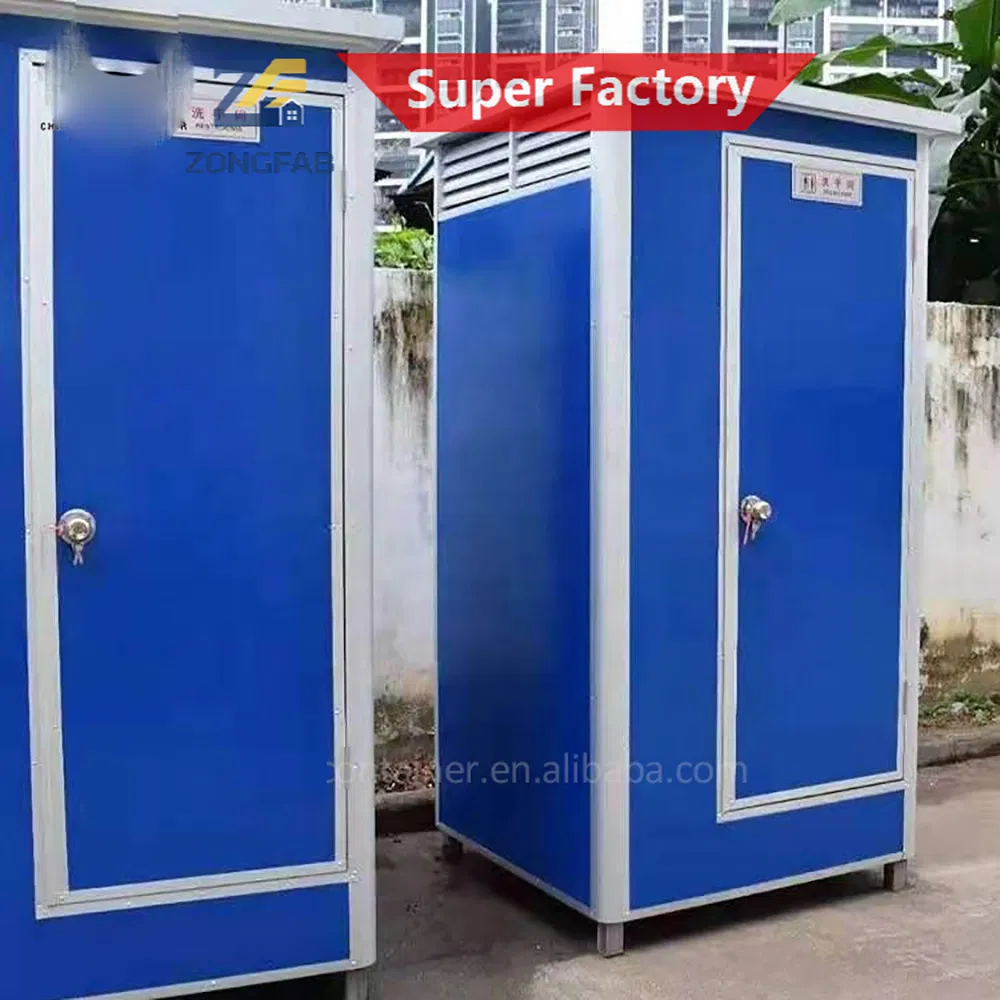 Prefab Mobile Toilet Unit for Temporary Housing Camps and Outdoor Sanitation Use