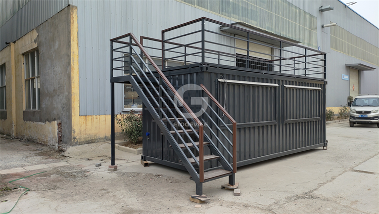 New Design Kitchen Shipping Container for Fast Food Coffee Bar with Terrace