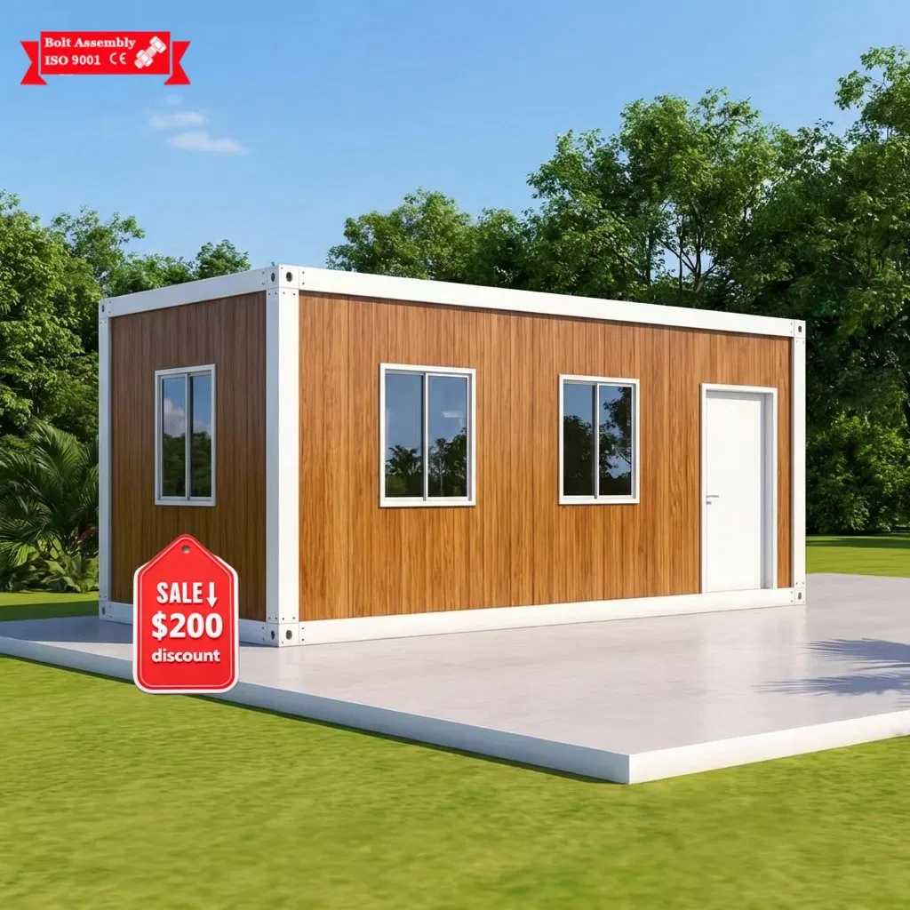 Prefab Container House 20FT/40FT Shipping Residential Commercial Use Prefab Detachable Container House with Insulation Waterproof