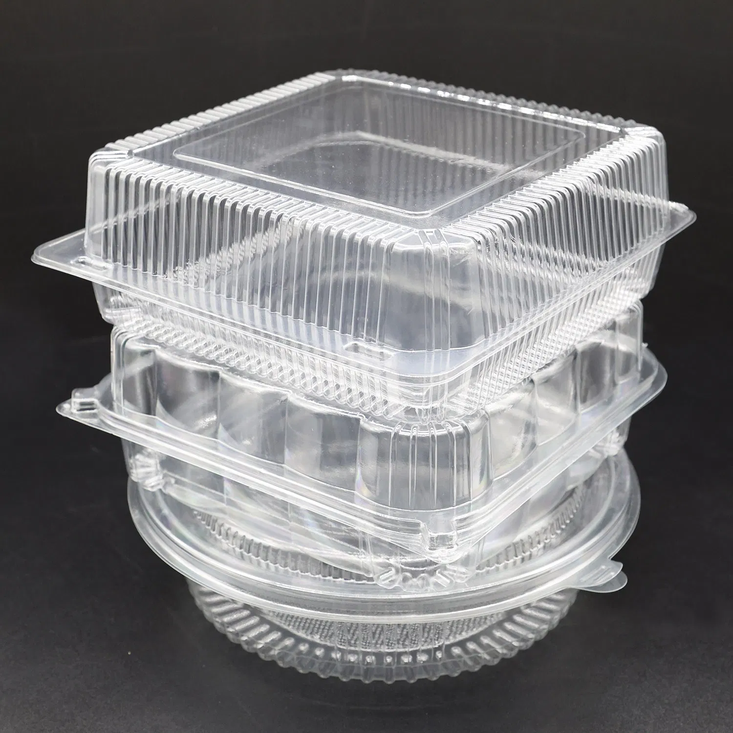 Transparent Pet Fresh Fruit Storage Container - Leakproof &amp; Stackable Design