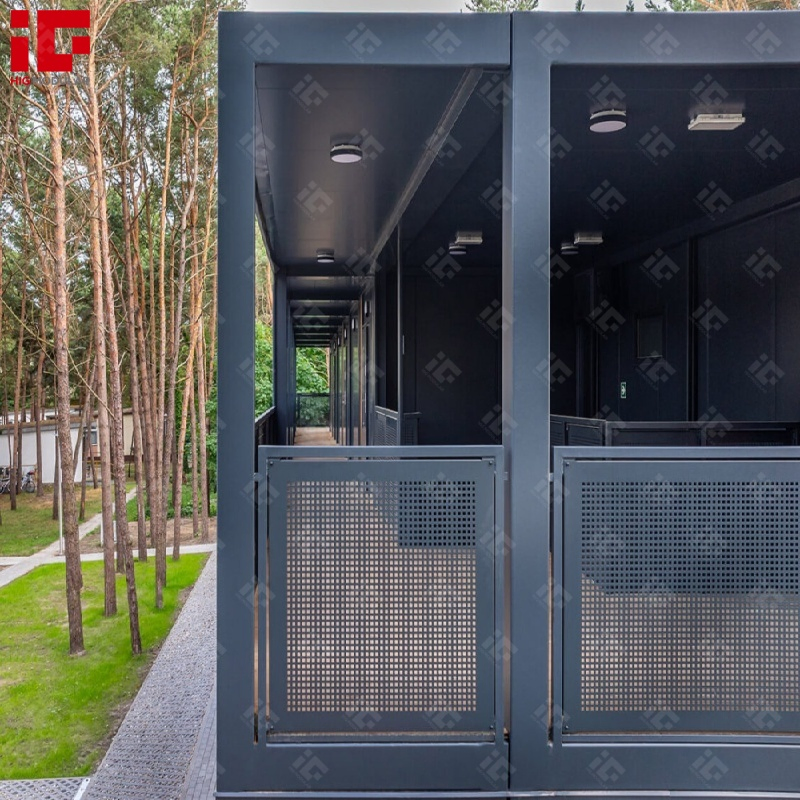 2 Storey Container Building Luxury Modular Container Hotel Prefab Apartment