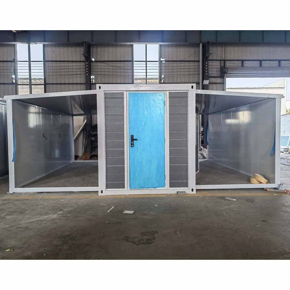 Wind Resistant Double-Wing Cabin Expandable Container House for Outdoor Exhibition Halls