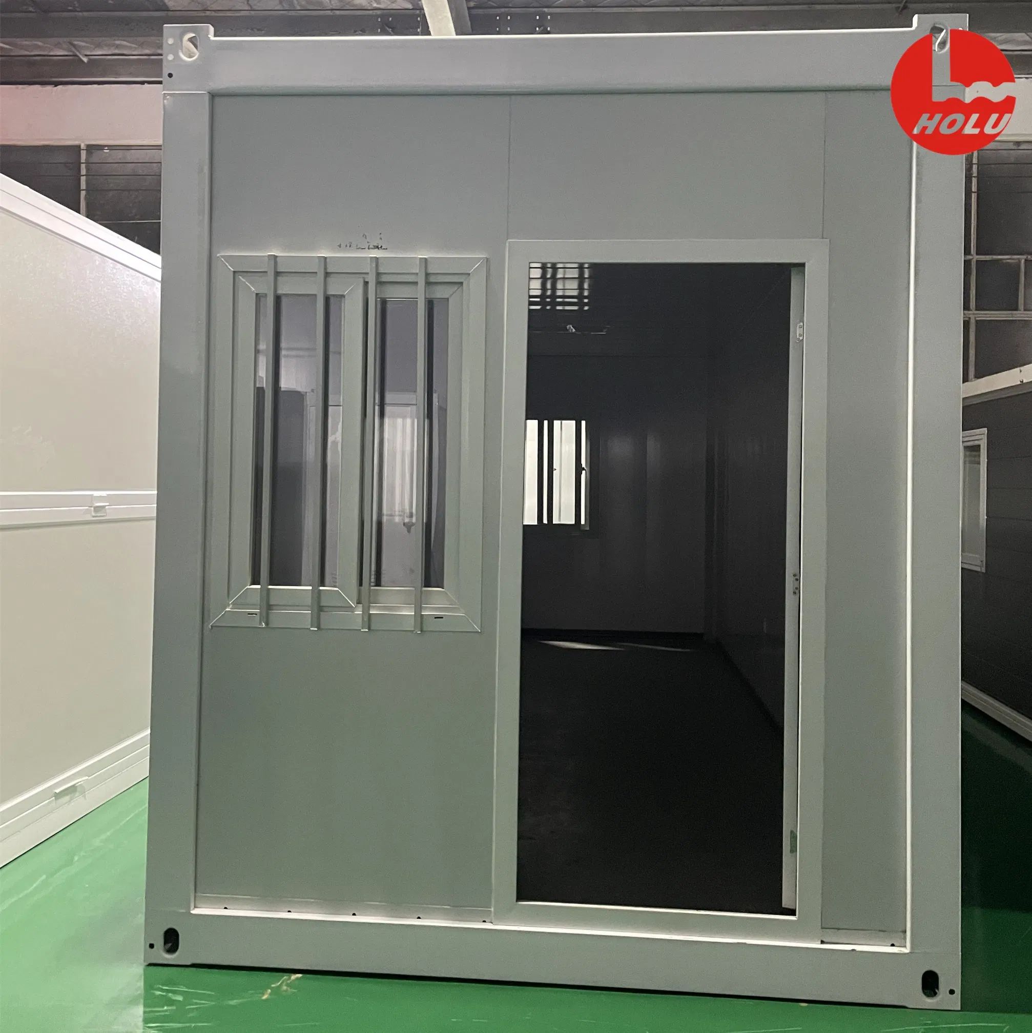 Easily Movable Expandable Easy-to-Move Foldable Double-Wing Prefab Container Steel Structure House for Emergency or Commercial Use