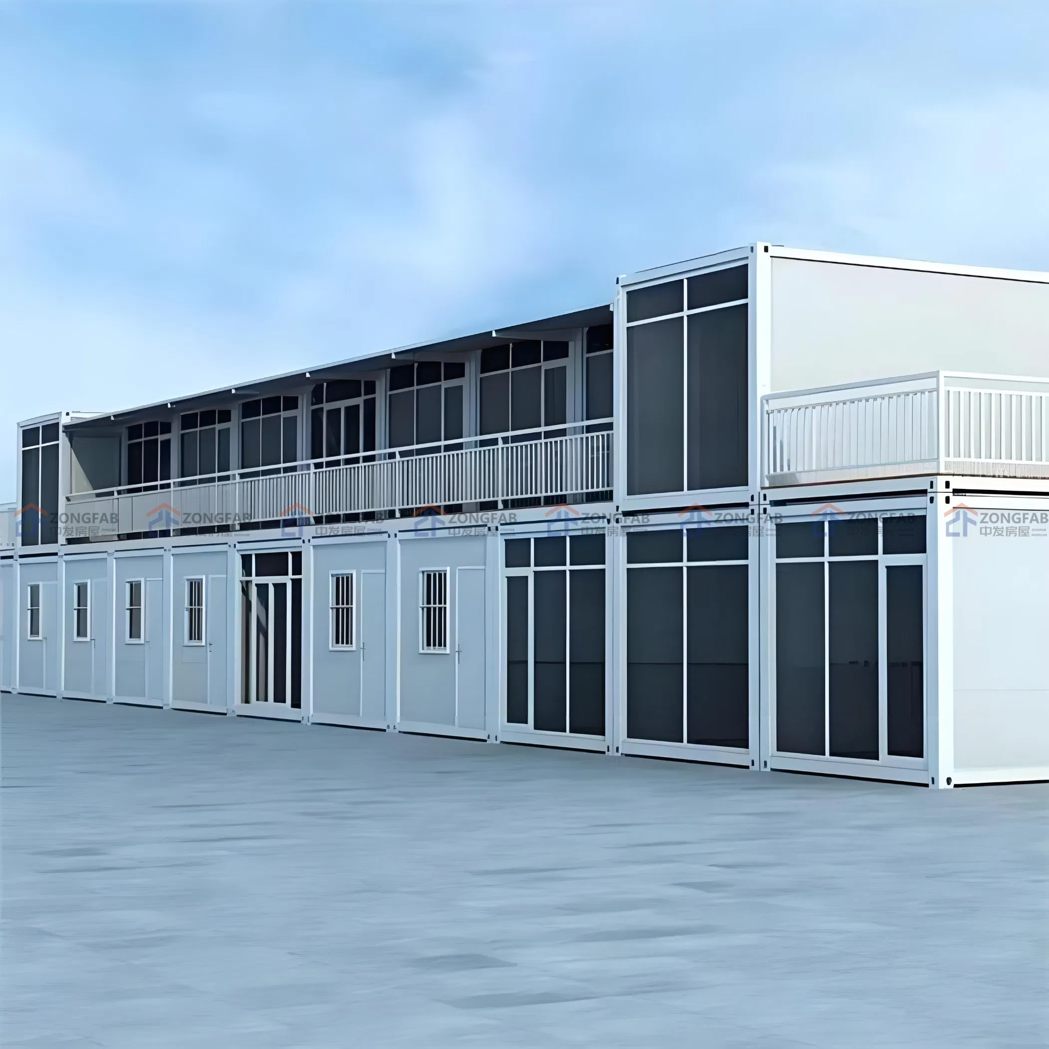 Factory Price Fast Build Assemble Install 20FT 40FT Living Tiny Modular Container House Camp Cabin Affordable Apartment Project