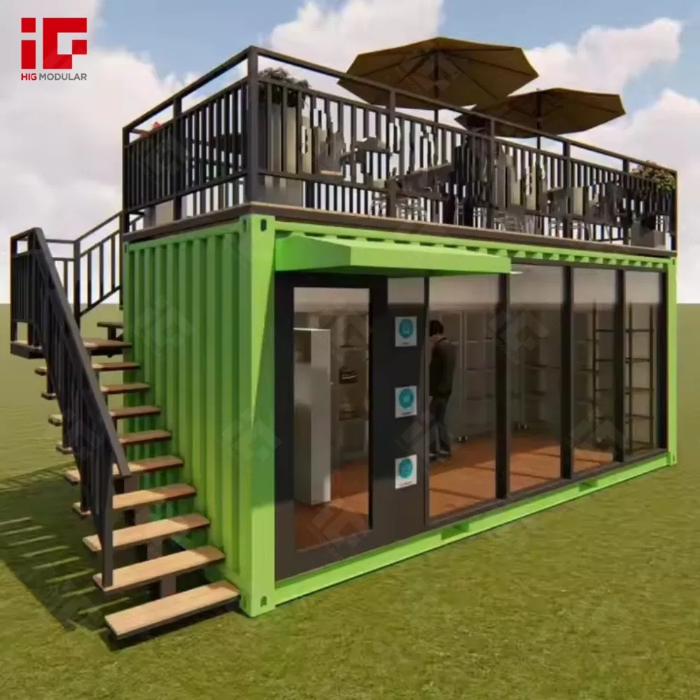 Outdoor Container Store with Terrace Modern Design Mobile Container Shop