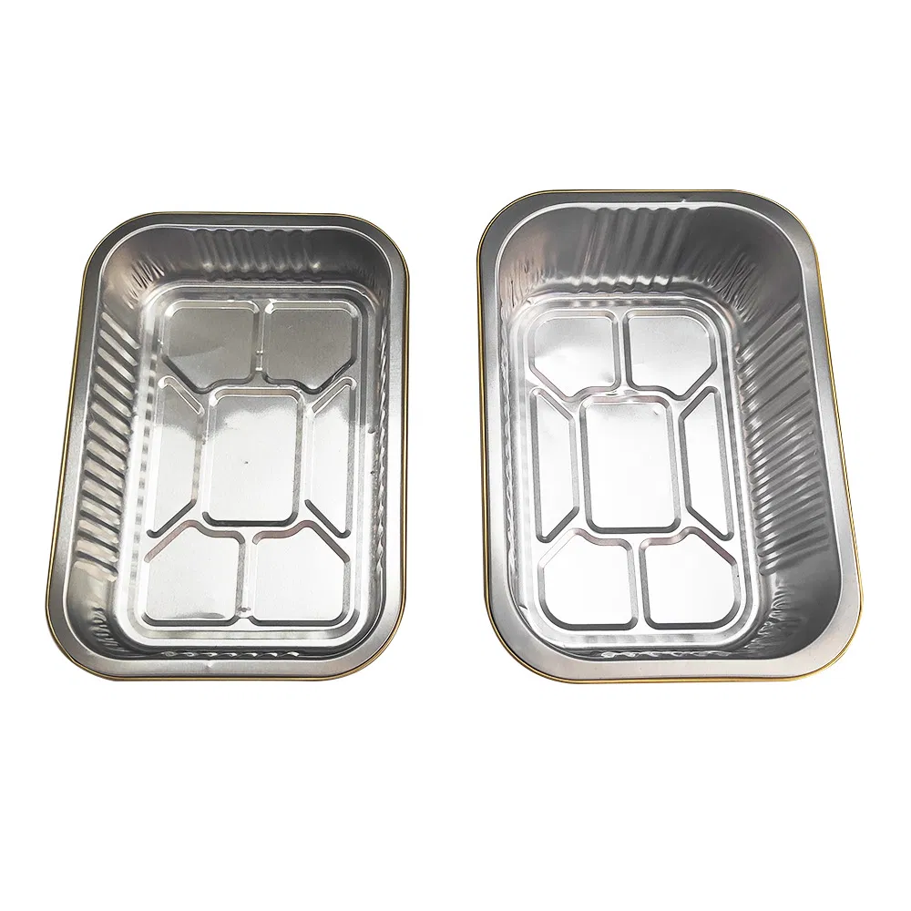 1000ml Smooth Wall Loaf Cake Baking Container Disposable Aluminum Foil Container with Lid