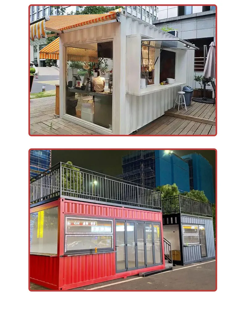 Stylish Mobile Coffee Shop Prefab Building for Modern Cafes
