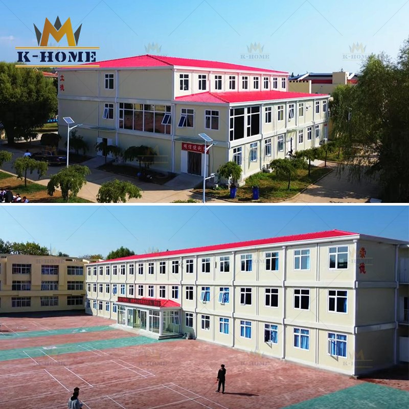 Affordable Modular 20FT Low-Cost Prefabricated Container Classroom / School Buildings