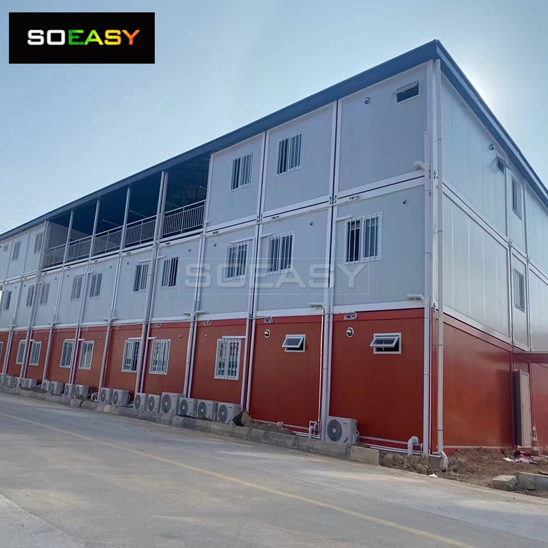 China Suppliers Portable Home Prefab Construction Site Office Flat Pack Container House Factory Price