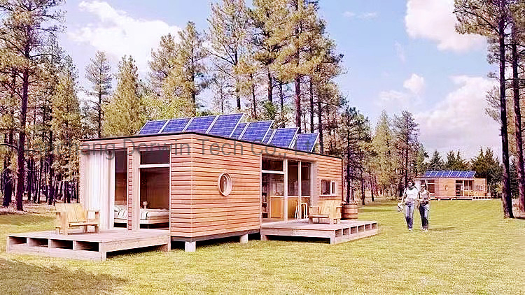 off-Grid Solar Panel Power Roof Energysaving Recycled Home Modular Container Prefab House