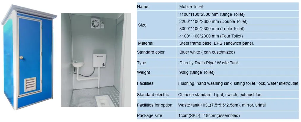 Low Cost Mobile Public Toilet