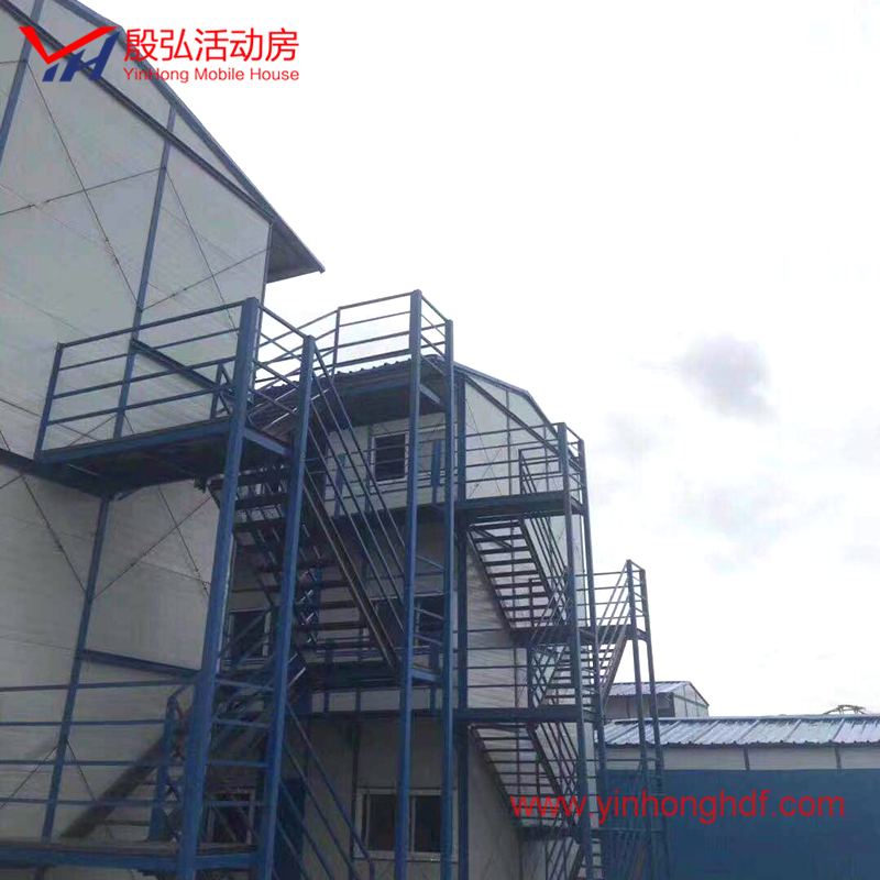 Environmental Protection Weather Proof Mobile Temporary Flat Roof Prefab K House