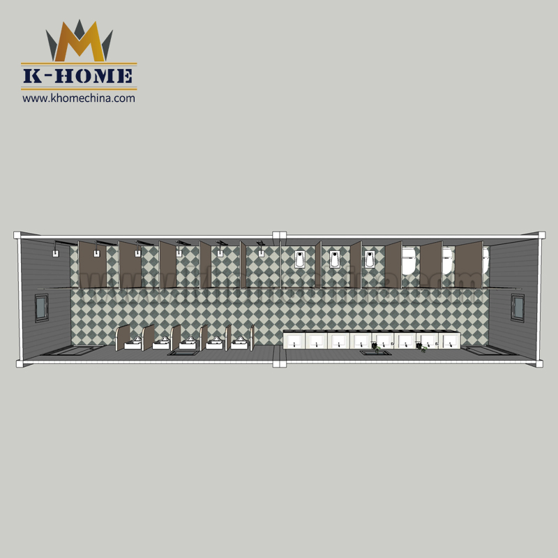 Porta Cabin Bathroom Temporary Facilities Units for Temporary Workers