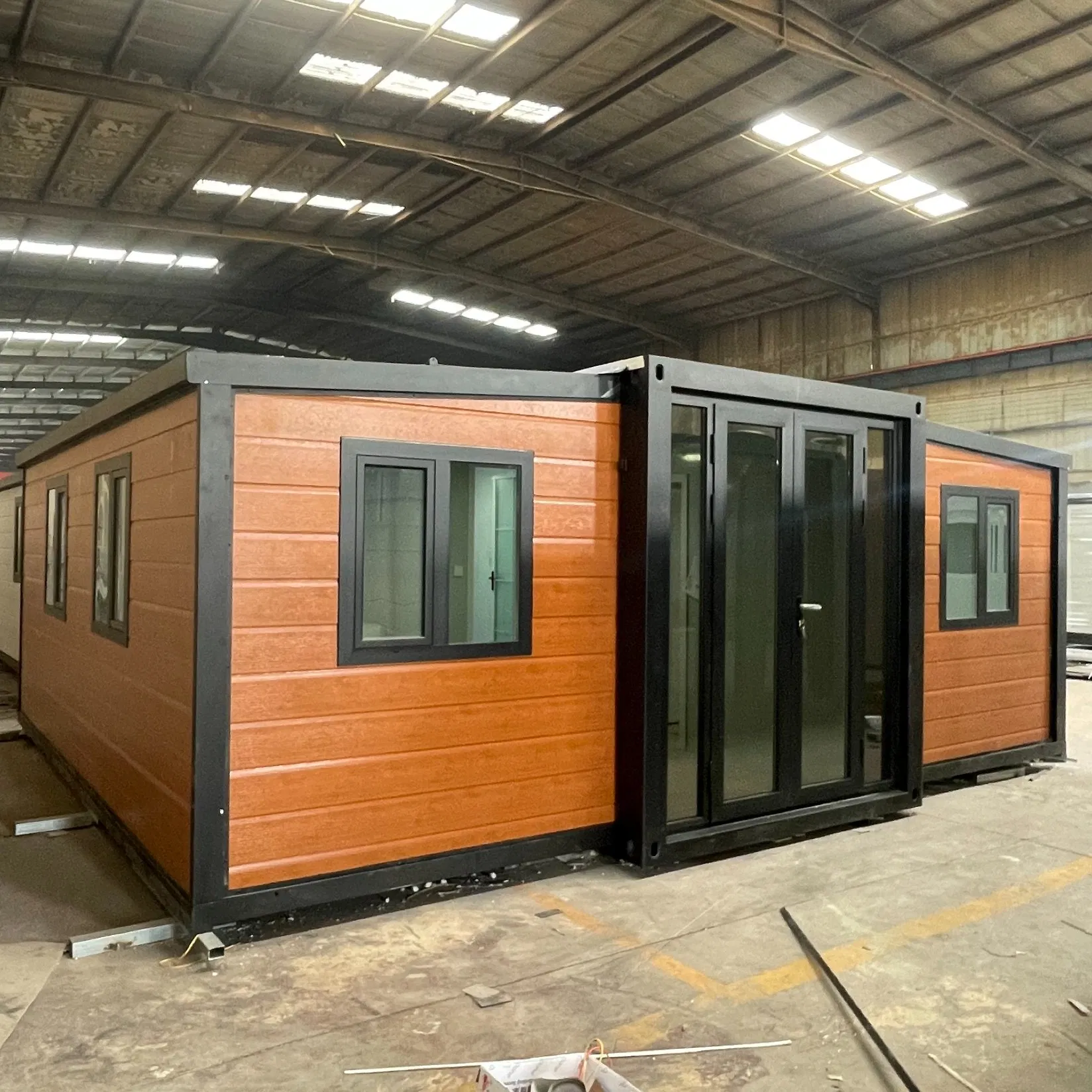 20FT 30FT 40FT off-Grid Expandable Container House Pre-Wired for Solar, Includes Water Tank Mounting and Composting Toilet Option