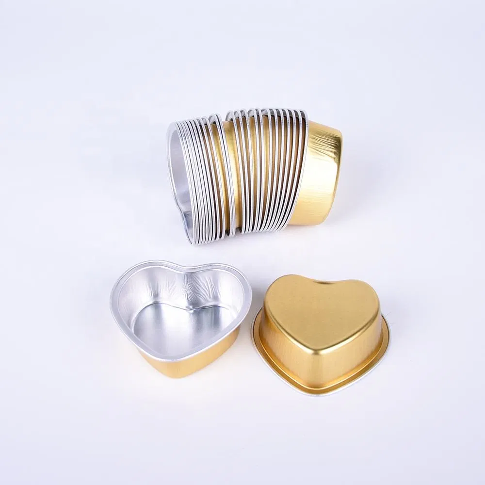 Custom Colored Pastry Pan 100ml Disposable Aluminum Foil Food Container for Cake Baking