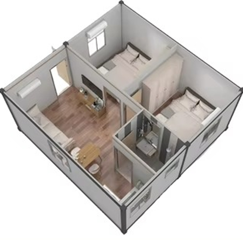 20FT Luxury Expandable Prefab House with Modular Prefabricated Office &amp; Portable Mobile Container Home