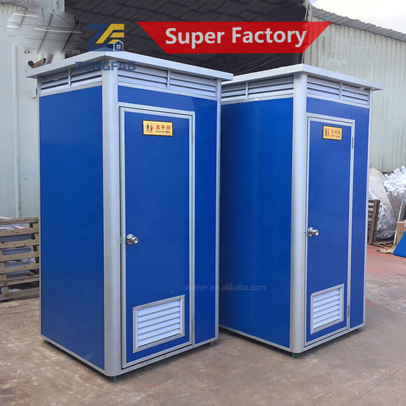 Prefab Mobile Toilet Unit for Temporary Housing Camps and Outdoor Sanitation Use