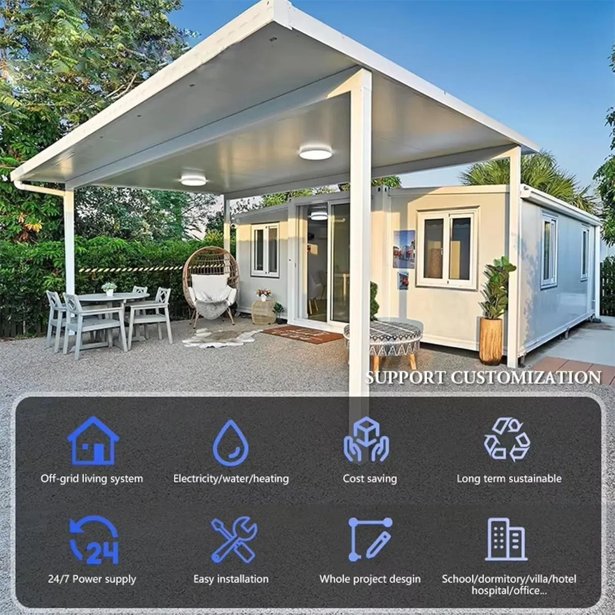 Expandable Modular Portable Prefabricated Disaster Relief Housing Container House