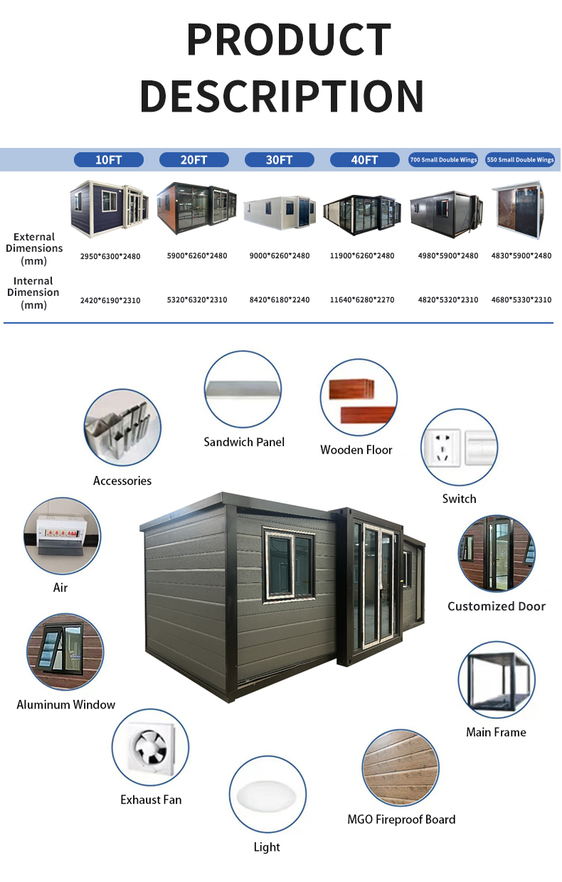 Casa Modular Prefabricada and Container House with Solar Power off Grid