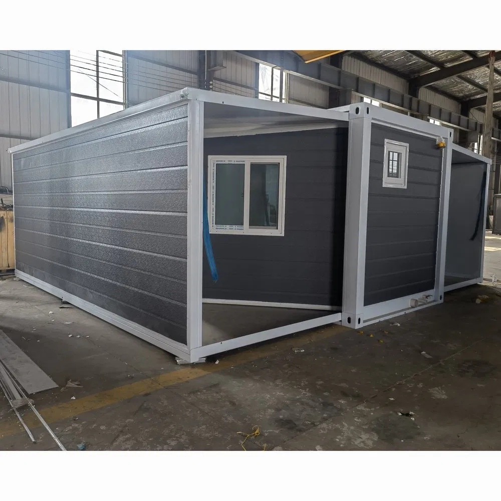 Wind Resistant Double-Wing Cabin Expandable Container House for Outdoor Exhibition Halls