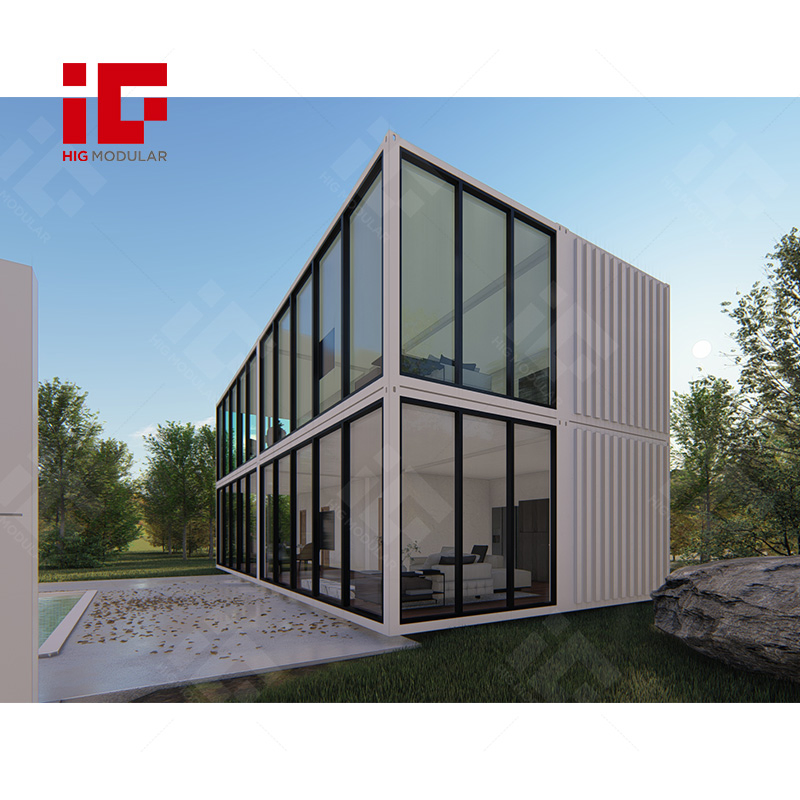 Prefab Container House 2 Floors Customized Luxury Modular Villa Apartment