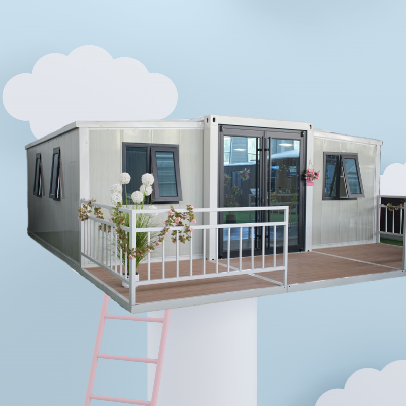 Stylish Prefab Living Unit Featuring Kitchen and Bathroom Amenities