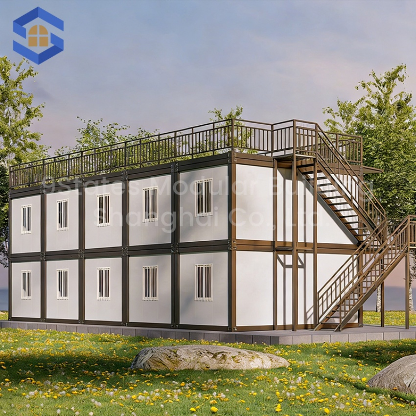 Modular-Expandable Prefabricated Steel Building Hydraulic Side-Slide Expandable School Classroom