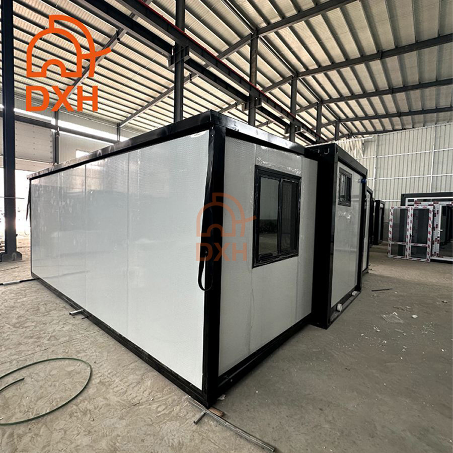 Dxh Factory Outdoor Building Double Wing Prefab House Prefabricated Expandable Container Home
