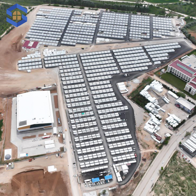 Container Resettlement Housing Solutions with Prefabricated Steel Structure Design