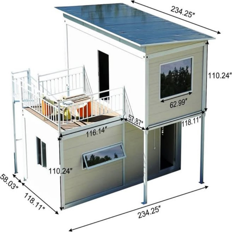 High - Strength Folding Container House Earthquake - Resistant Shelter for Emergency Homes