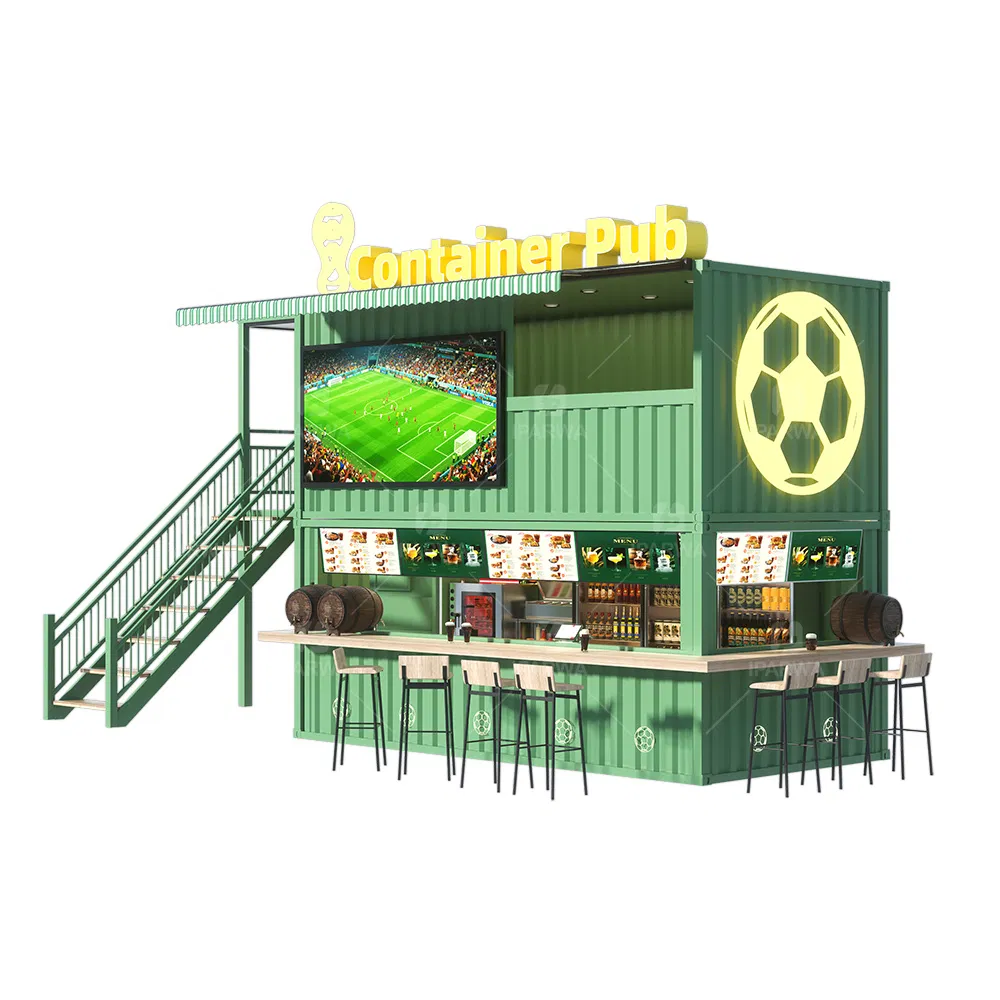 Prefab Movable Store Container Kitchen Coffee Shop Container Pub