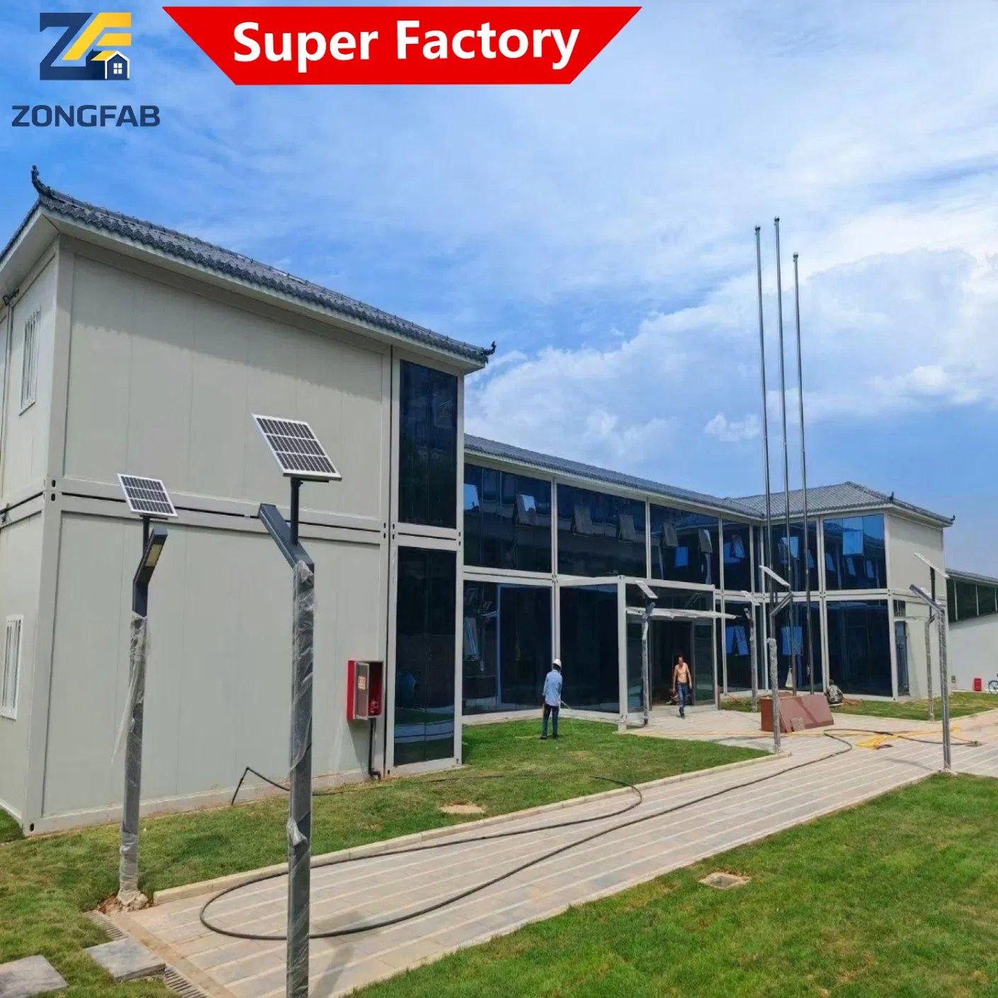 Multi-Storey Story Movable Mobile Portable Detachable Assembly Prefab Prefabricated Container Building Housing