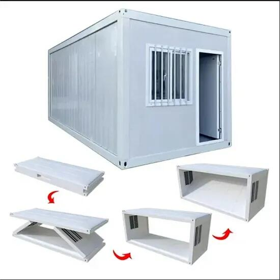 Foldable Container House for Emergency Shelters and Mobile Offices