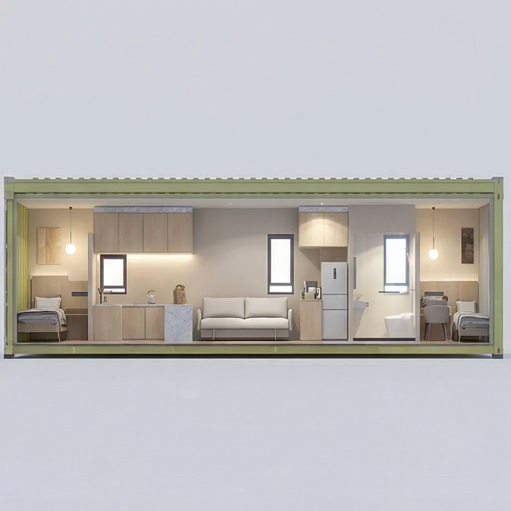 Durable Steel Aluminum Glass Frame Top 10 Luxury Prefab Prefabricated Living Portable Tiny Home Capsule Container Modular House