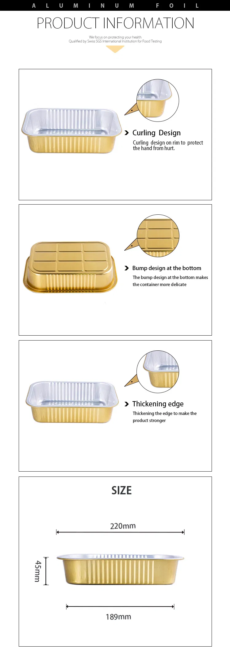 Disposable Foil Container details
