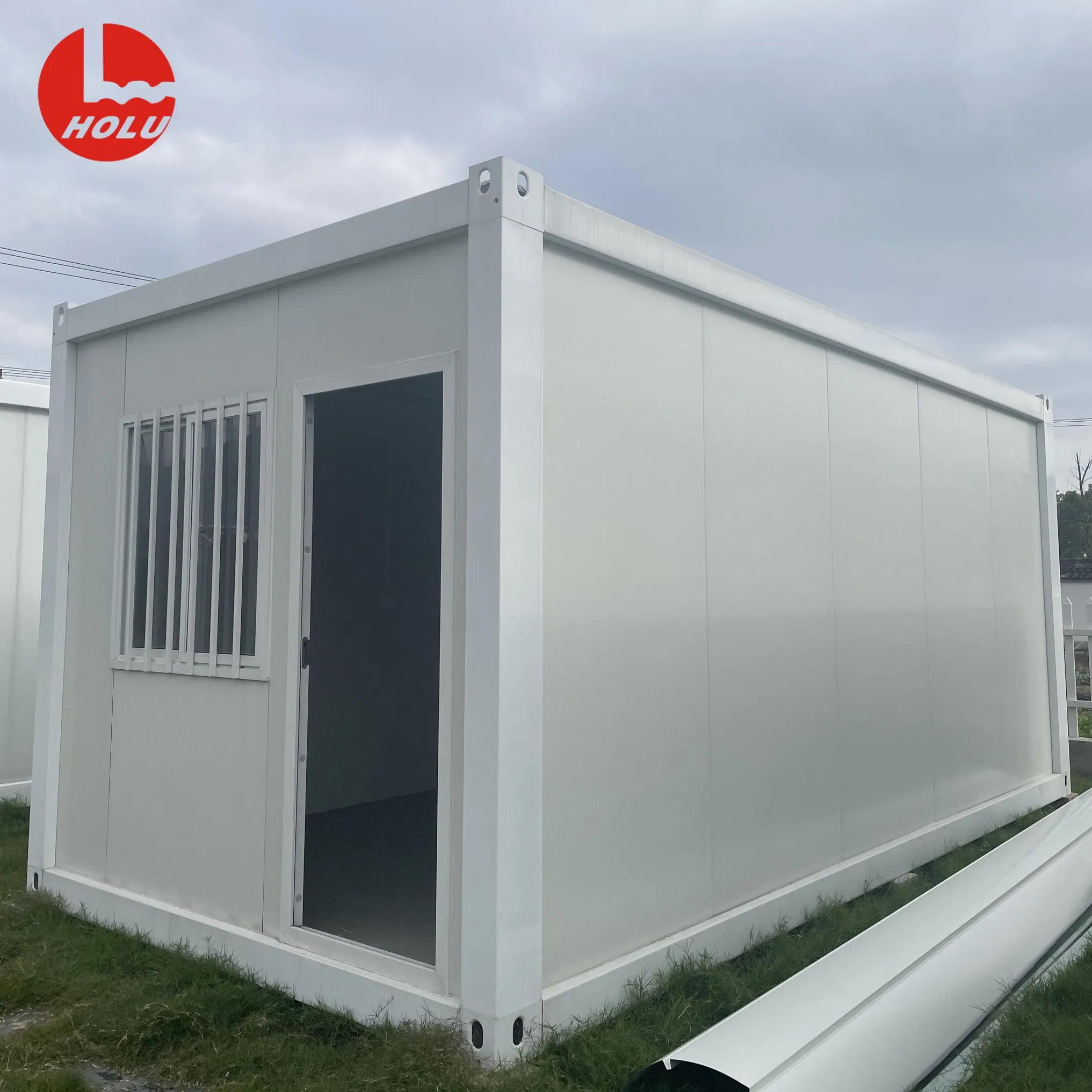 Easily Movable Expandable Easy-to-Move Foldable Double-Wing Prefab Container Steel Structure House for Emergency or Commercial Use