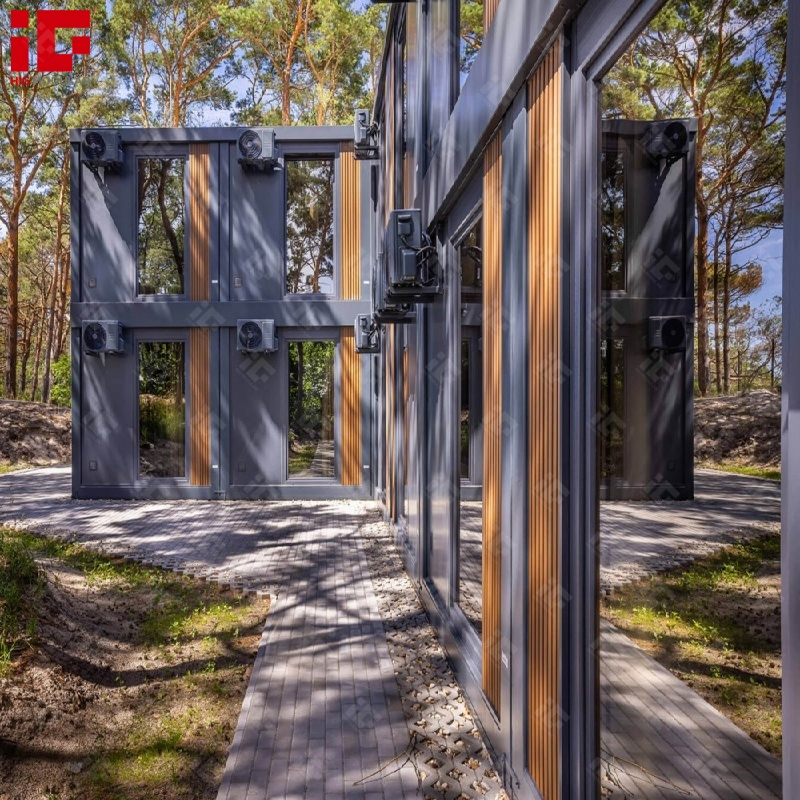 2 Storey Container Building Luxury Modular Container Hotel Prefab Apartment