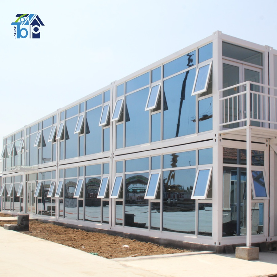 2 Storey Light Steel Structure Frame Villa House Modular Home Detachable Expandable Prefabricated Building New Model Luxury Flatpack Prefab Container House