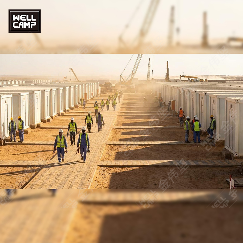 High-Quality Customizable Prefab Detachable Container Houses for Camps &amp; Projects