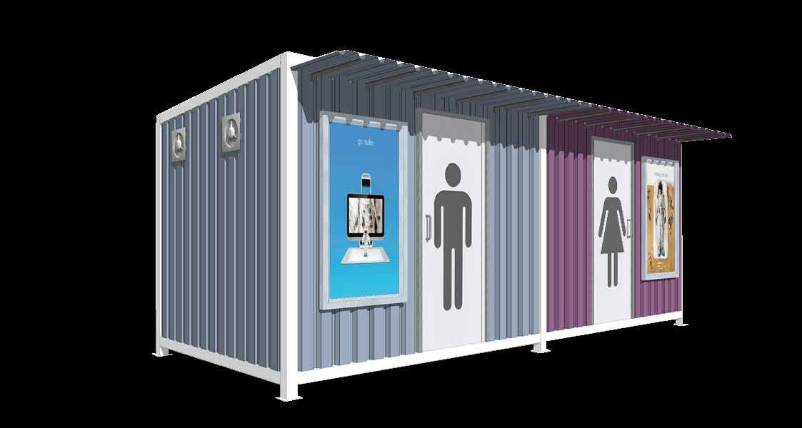 Versatile Standalone Toliet Bathroom Units for Construction Sites and Outdoor Events
