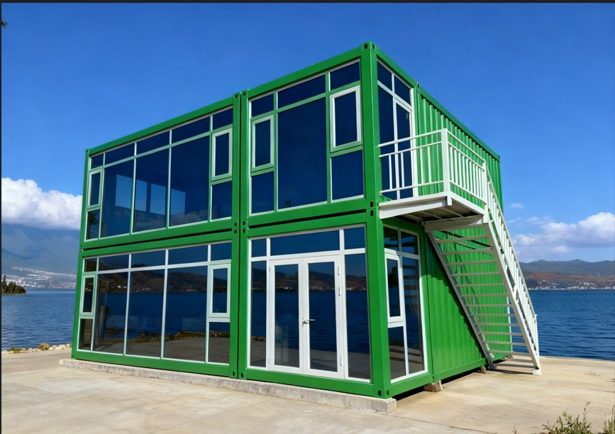 Hot-Selling Container Homes, 6 Units Per Set. Suitable for Residential or Office Use. Can Be Equipped with Solar Panels