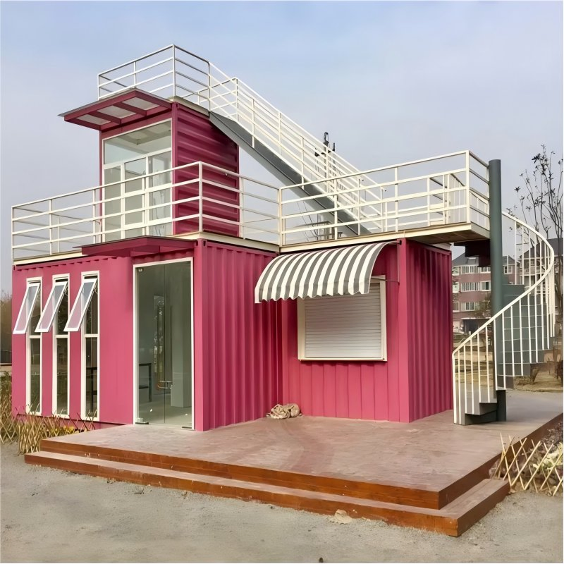 Modular Prefabricated Container Shop Building for Street Food Stall, Cafe, Retail Store &amp; Takeaway Business