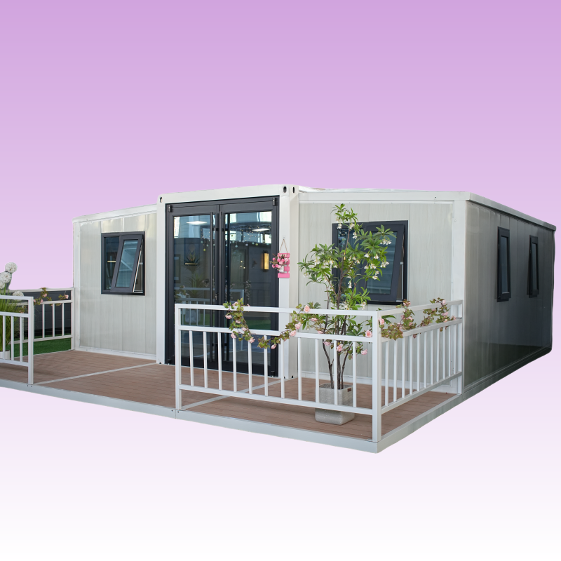Stylish Prefab Living Unit Featuring Kitchen and Bathroom Amenities