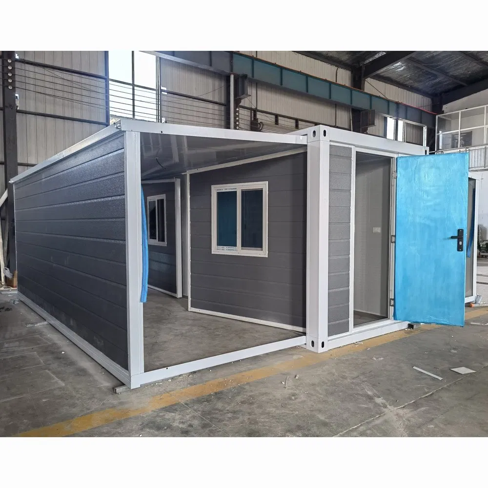 Wind Resistant Double-Wing Cabin Expandable Container House for Outdoor Exhibition Halls